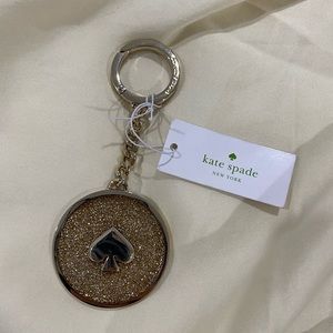♠️ KATE SPADE ♠️ gold sparkle keychain ✨✨